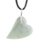 Jade pendant necklace, 'Culture of Love in Apple Green' - Jade Heart Pendant Necklace in Apple Green from Guatemala (image 2b) thumbail