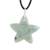 Jade pendant necklace, 'Mayan Star in Apple Green' - Jade Star Pendant Necklace in Apple Green from Guatemala (image 2a) thumbail