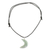 Jade pendant necklace, 'Crescent of Old in Apple Green' - Jade Moon Pendant Necklace in Apple Green from Guatemala (image 2b) thumbail