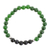 Men's jade and agate beaded stretch bracelet, 'Awake' - Men's Jade and Agate Beaded Stretch Bracelet from Costa Rica (image 2a) thumbail