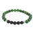 Men's jade and agate beaded stretch bracelet, 'Awake' - Men's Jade and Agate Beaded Stretch Bracelet from Costa Rica (image 2c) thumbail