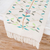 Cotton table runner, 'Vined' - Tree-Themed Cotton Table Runner from Guatemala