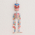 Wood wall ornament, 'Colorful Tradition in White' (11 inch) - Wood Floral Skeleton Wall Ornament in White (11 in.) (image 2) thumbail