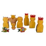 Wood nativity scene, 'Sacred Owls' (9 pieces) - Owl-Themed Wood Nativity Scene from Guatemala (9 Pieces)