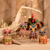Wood ornaments, 'Charming Owls' (set of 4) - Pinewood Owl Ornaments from Guatemala (Set of 4) (image 2) thumbail