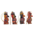 Wood ornaments, 'Charming Owls' (set of 4) - Pinewood Owl Ornaments from Guatemala (Set of 4) (image 2c) thumbail