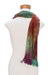 Rayon chenille scarf, 'Wine Festival' - Multicolored Rayon Chenille Scarf from Guatemala (image 2e) thumbail