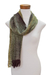 Rayon chenille scarf, 'Profound Green' - Handwoven Green Rayon Chenille Scarf from Guatemala (image 2c) thumbail