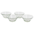 Recycled glass dessert bowls, 'Sweet Moments' (set of 4) - Recycled Glass Clear Dessert Bowls from Guatemala (Set of 4) (image 2a) thumbail