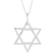 Sterling silver pendant necklace, 'Holy Star' - Sterling Silver Star of David Pendant Necklace (image 2c) thumbail