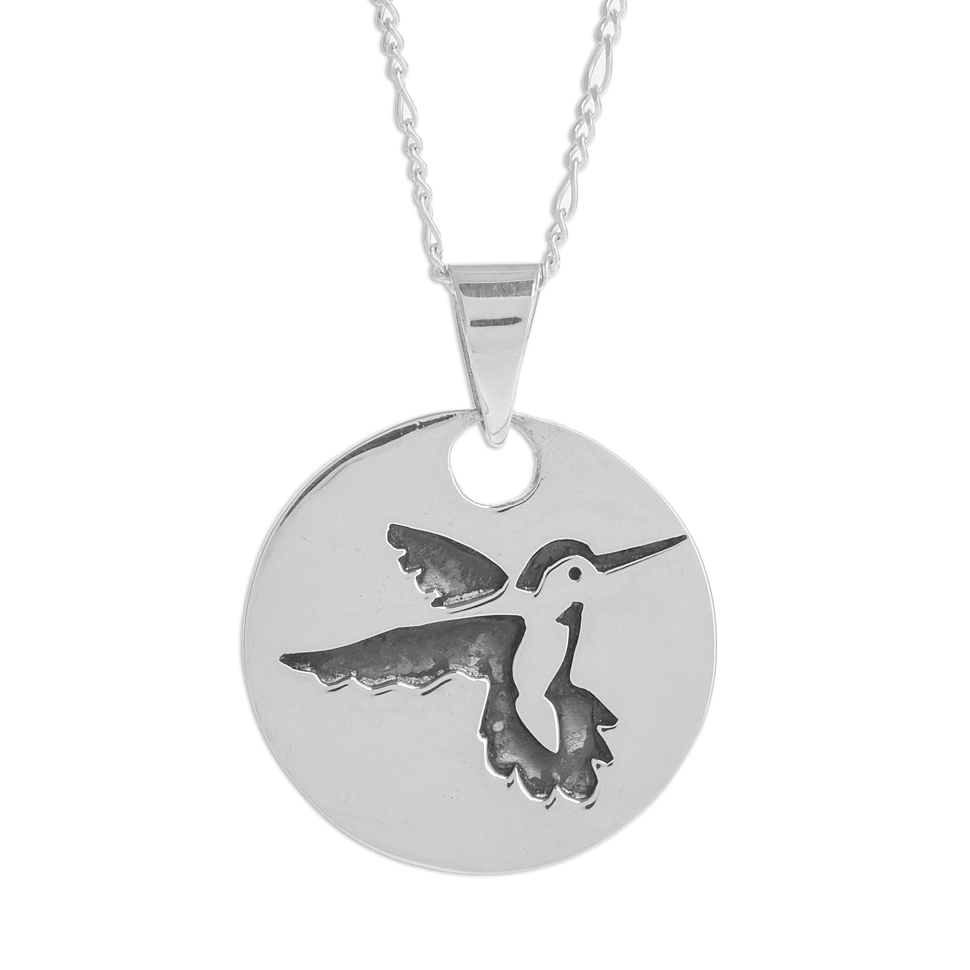 Sterling Silver Hummingbird Pendant Necklace from Guatemala ...