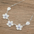 Jade pendant necklace, 'Jade Flowers' - Floral Lilac Jade Pendant Necklace from Guatemala (image 2b) thumbail