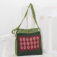 Cotton shoulder bag,