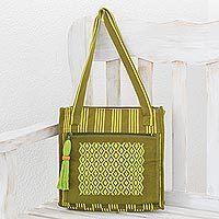Cotton shoulder bag,