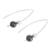 Jade drop earrings, 'Night of the Moon' - Black Jade Drop Earrings Crafted in Guatemala (image 2c) thumbail