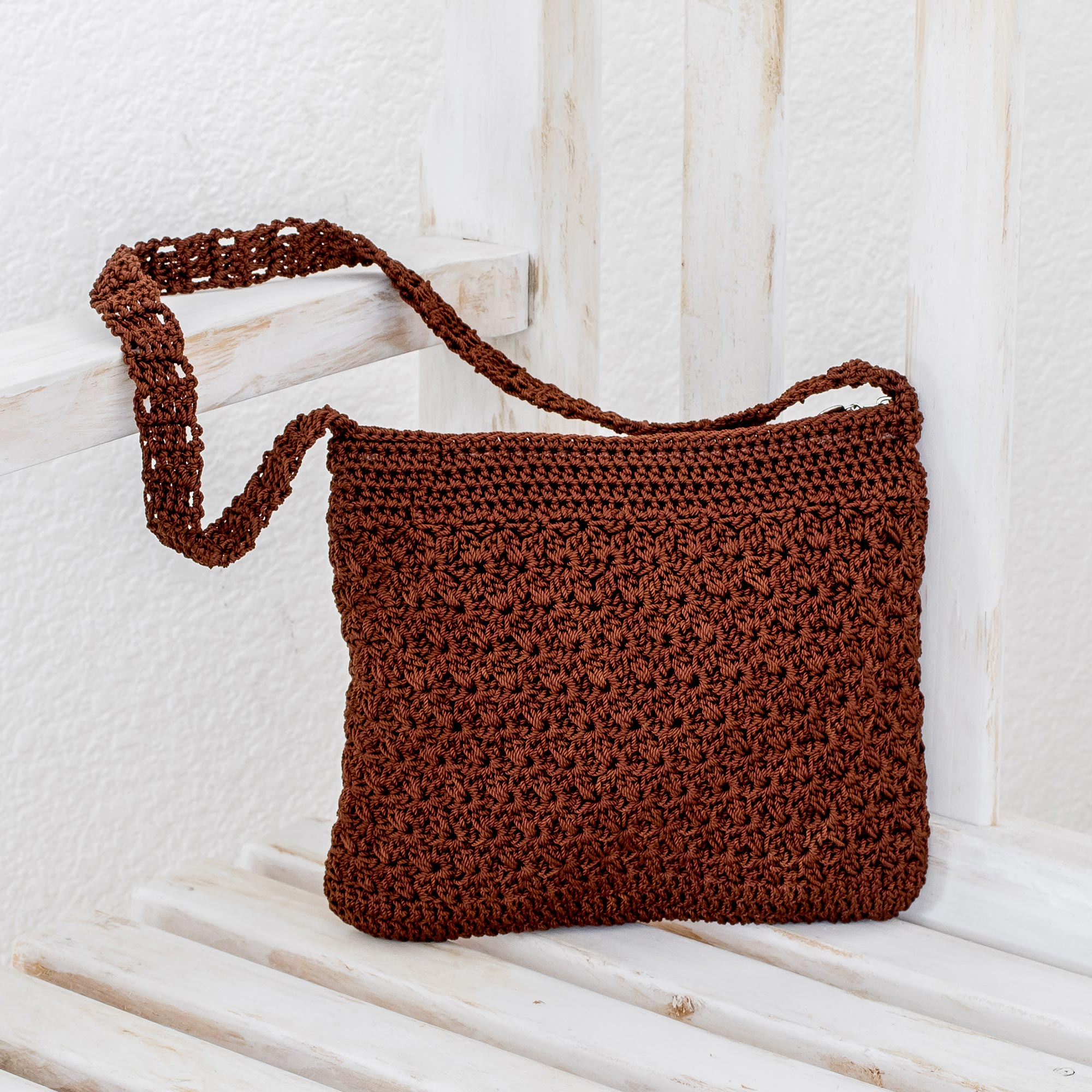 crochet shoulder bag