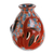 Keramische dekorative Vase, 'Teichfrösche'. - Keramik-Dekorvase mit Froschmotiv aus Nicaragua