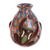 Ceramic decorative vase, 'Pond Frogs' - Frog-Themed Ceramic Decorative Vase from Nicaragua