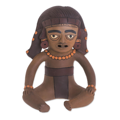 Ceramic Sculpture of a Pre-Hispanic Figure from Nicaragua