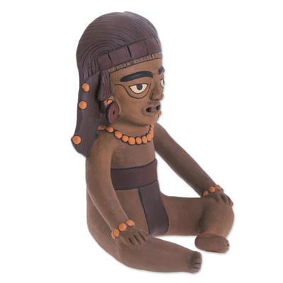 Ceramic sculpture, 'Pre-Hispanic  Figure' - Ceramic Sculpture of a Pre-Hispanic Figure from Nicaragua