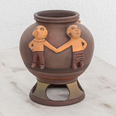Ceramic decorative vase, Union of Cultures