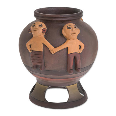 Pre-Hispanic Ceramic Decorative Vase from Nicaragua