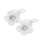 Jade dangle earrings, 'Jade Flowers' - Floral Lilac Jade Dangle Earrings from Guatemala (image 2c) thumbail