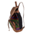 Cotton backpack, 'Multicolored Brilliance' - Vibrant Handwoven Cotton Backpack from Guatemala (image 2b) thumbail