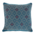 Cotton cushion cover, 'Azure Geometry' - Geometric Cotton Cushion Cover in Azure from Guatemala