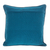 Cotton cushion cover, 'Azure Geometry' - Geometric Cotton Cushion Cover in Azure from Guatemala