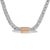 Gold accented sterling silver pendant necklace, 'Elegant Form' - 22k Gold Accent Sterling Silver Pendant Necklace thumbail