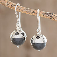 Featured review for Onyx dangle earrings, Modern Holes