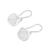 Opal dangle earrings, 'Modern Holes' - Modern Circular Opal Dangle Earrings from Guatemala (image 2c) thumbail