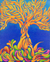 'Sperm in Motion' - Signed Abstract Tree Painting from Costa Rica thumbail