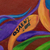 'Fire' - Signed Abstract Tree-Themed Painting from Costa Rica (image 2c) thumbail