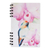 Sugarcane paper journal, 'Orchid Hummingbird' - Signed Floral Hummingbird Paper Journal from Costa Rica (image 2a) thumbail