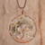 Halskette mit Labradorit-Anhängern - Natürliche Labradorit-Edelstein-Baum-Fische-Anhänger-Halskette