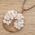 Rose quartz pendant necklace, 'Taurus Tree of Life' - Rose Quartz Gemstone Tree Pendant Necklace from Costa Rica