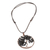 Onyx pendant necklace, 'Aquarius Tree of Life' - Onyx Gemstone Tree Aquarius Pendant Necklace from Costa Rica