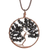 Halskette mit Onyx-Anhänger - Onyx-Edelstein-Baum-Wassermann-Anhänger-Halskette aus Costa Rica