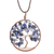 Sodalite pendant necklace, 'Libra Tree of Life' - Sodalite Gemstone Tree Pendant Necklace from Costa Rica