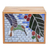 Glass mosaic teak wood decorative box, 'Sweet Fruit' - Nature-Themed Glass Mosaic Teak Wood Decorative Box (image 2d) thumbail