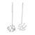 Sterling silver drop earrings, 'Shining Dandelion' - High-Polish Sterling Silver Dandelion Drop Earrings