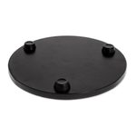 Decoupage  wood trivet, 'Wonderful Tradition' - Decoupage Wood Trivet in Black from Costa Rica