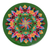Decoupage wood trivet, 'Traditional Colors in Green' - Decoupage Wood Trivet in Green from Costa Rica (image 2b) thumbail
