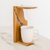 Teak wood single-serve drip coffee stand, 'Fresh Beans' - Teak Wood and Resin Single-Serve Drip Coffee Stand (image 2c) thumbail