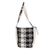 Cotton bucket bag, 'Black and Ivory' - Handwoven Cotton Bucket Bag in Black and Ivory (image 2c) thumbail