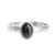 Jade single stone ring, 'Force and Beauty in Dark Green' - Jade Single Stone Ring in Dark Green from Guatemala thumbail