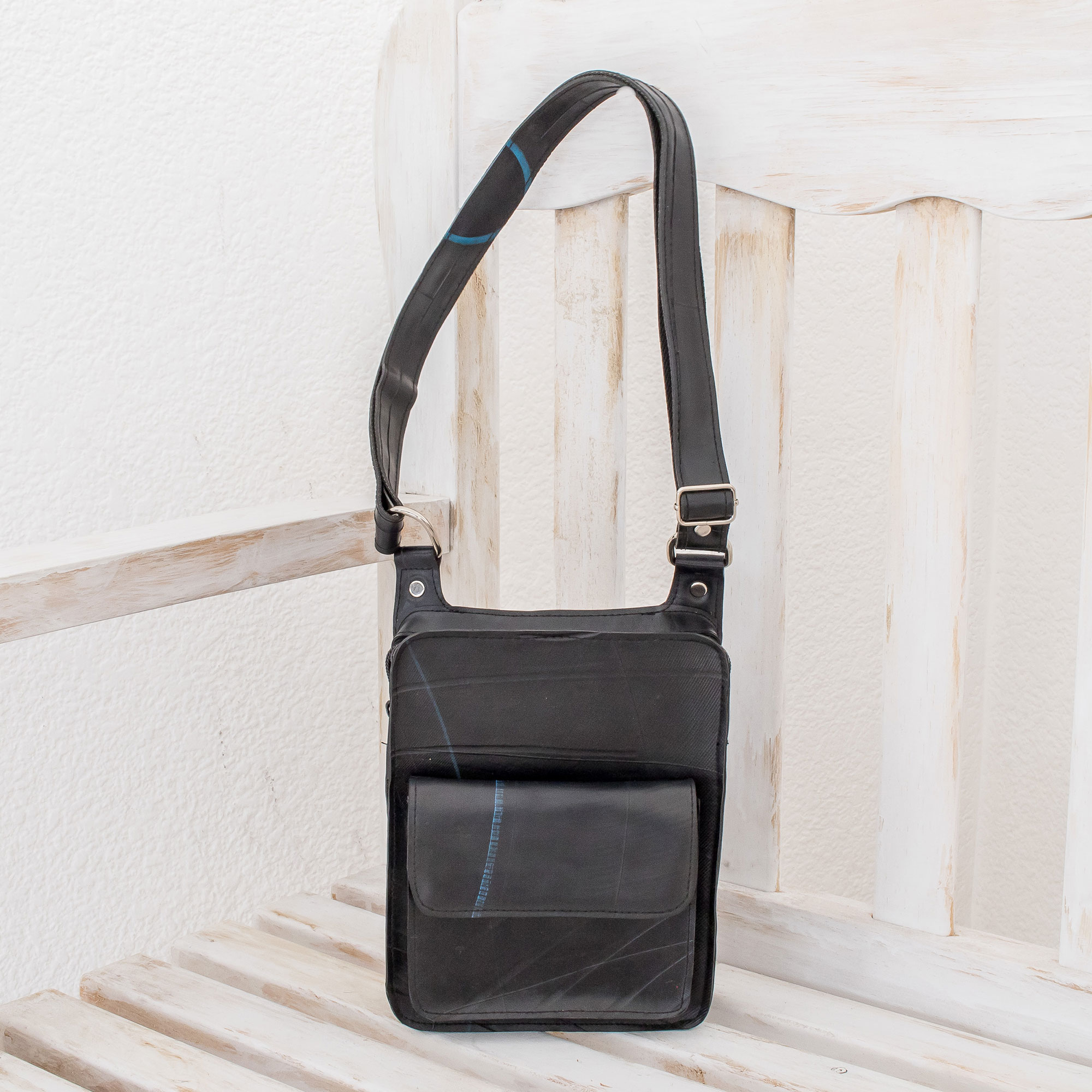Handmade Recycled Rubber Sling from El Salvador - Eco Simplicity