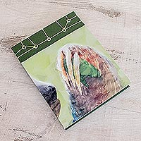 Paper journal, 'Three Toes' (5.5 inch) - Sloth-Themed Paper Journal from Costa Rica (5.5 inch)